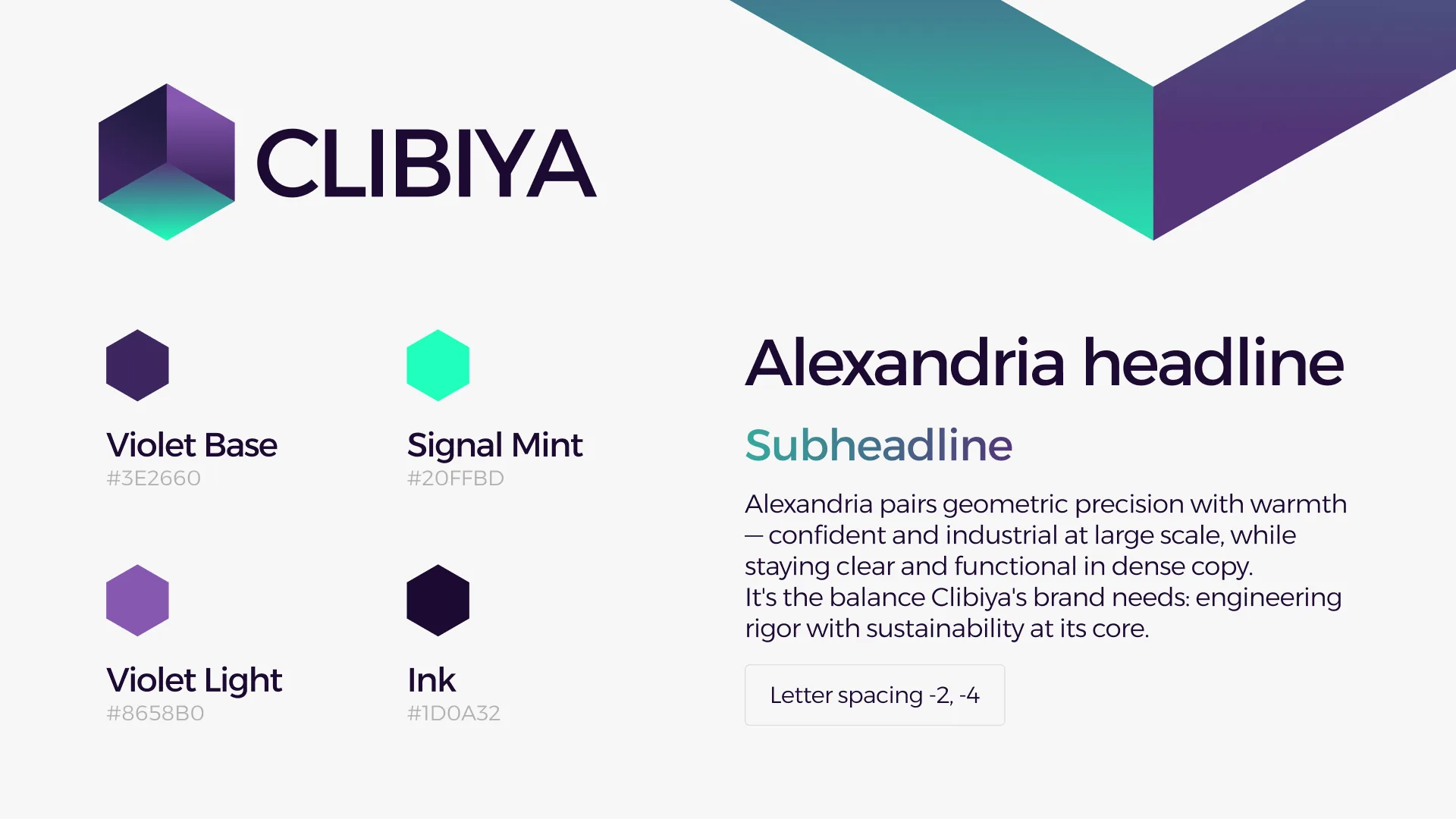 Clibiya — brand color and typography system