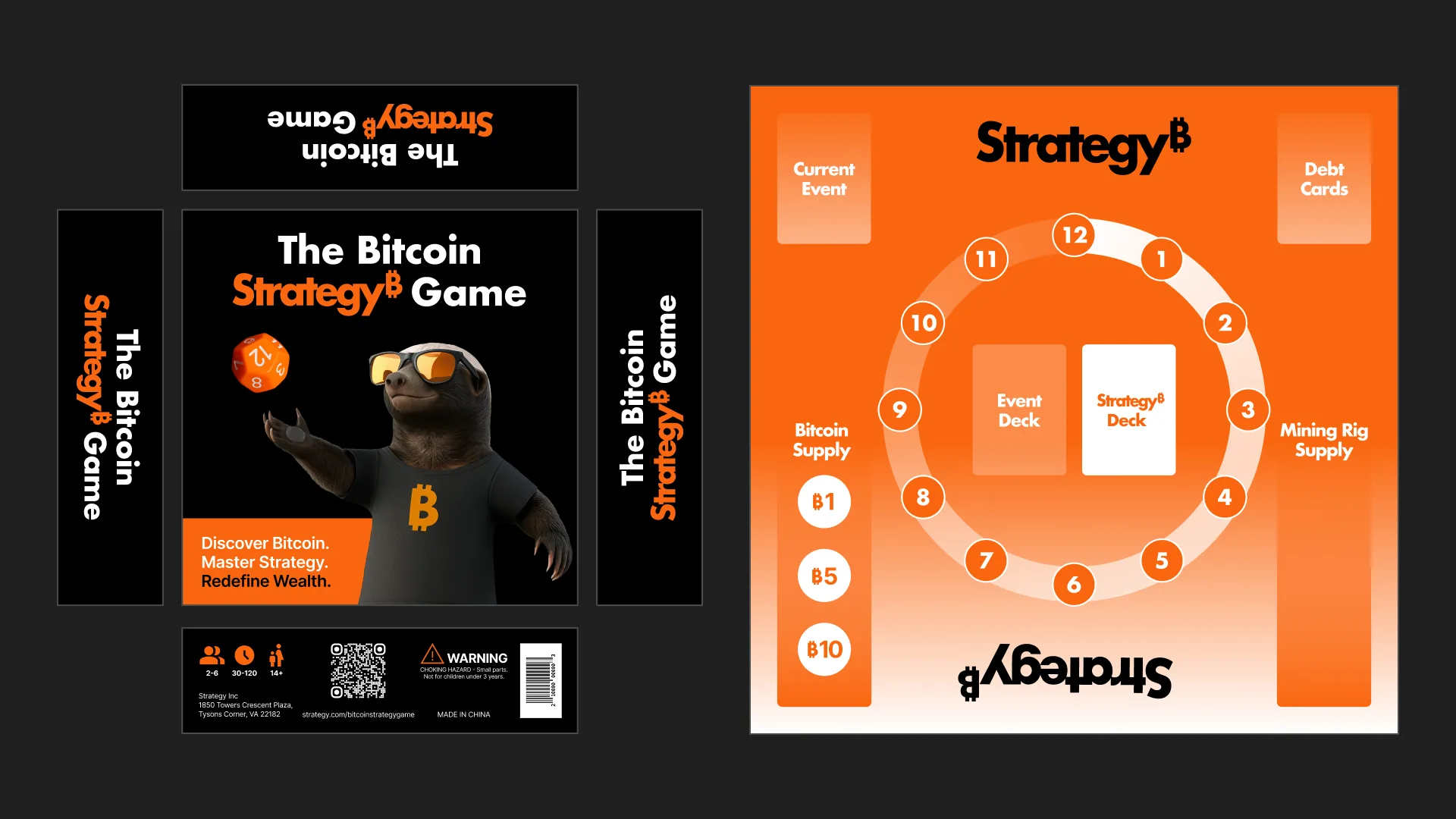 The Bitcoin Strategy Game — packaging suite