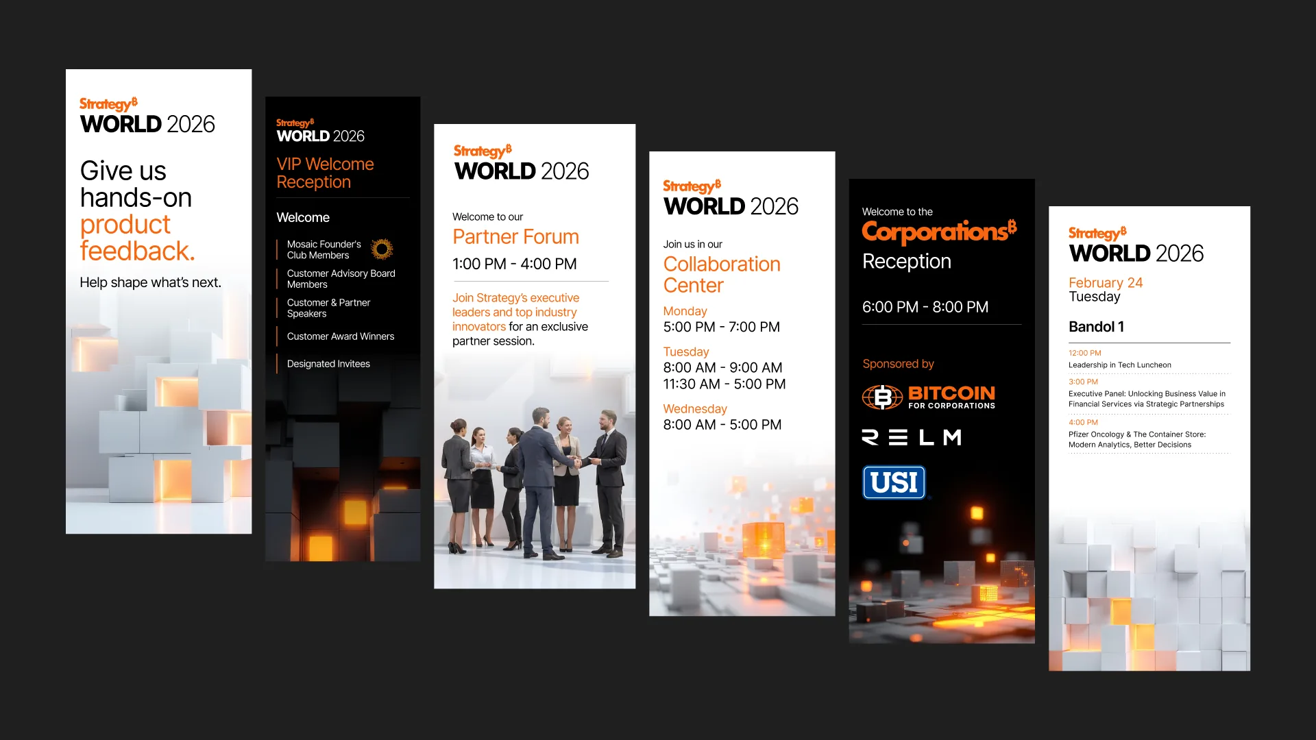 Strategy World 2026 — digital signage system